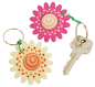 Preview: Keyring Pendant "Flower", Set of 2