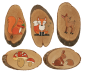 Preview: Natural Wood Slices Oval, 1000g
