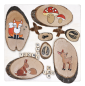 Preview: Natural Wood Slices Round, 1000g