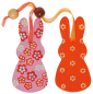 Preview: SUNNYSUE - Wooden Ornaments "Easter Bunny", Set of 6