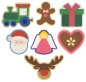 Preview: Wooden Ornaments "Santa & Co", 12pcs.