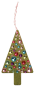 Preview: SUNNYSUE - Wooden Ornament "Christmas Tree", Set of 6