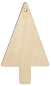 Preview: Wooden Ornament "Christmas Tree", Set of 6