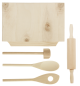 Preview: Kinder Backset aus Holz, 5tlg.