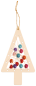 Preview: SUNNYSUE - Wooden Ornament "Christmas Tree For Threading", Set of 6