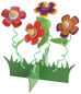 Preview: Tellerteiler "Blumenwiese", 1 Bastelset