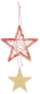Preview: SUNNYSUE - Wooden ornaments "Star mobile", 6pcs.