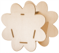 Preview: DIY Kit wooden basket flower,  set of 6