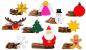 Preview: Big Pack 100 pcs wooden christmas ornaments