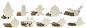 Preview: Big Pack 100 pcs wooden christmas ornaments