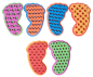 Preview: Moosgummi-Stempel "Mustertreter", 6tlg.