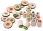 Preview: Holzstempel "Blätter groß", 12tlg.