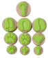 Preview: Wooden Stamps "Animal Tracks", 10pcs.
