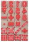 Preview: Wooden Stamps "Mathematics", 24pcs.