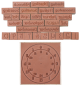 Preview: Wooden Stamp-Set "Learning about time", 30pcs.