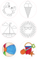 Preview: Giant Stamps "Summer", 6pcs.