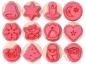 Preview: Christmas Stamps, 24pcs. (12 x stamps, 12 x stamp pad)