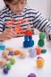 Preview: Rainbow building blocks wooden diamonds, 40 pieces