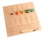 Preview: Zahlenbrett mit  Mulden - Rückseite Schwungbrett