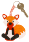 Preview: Filz- Schlüsselanhänger, Fuchs und Waschbär, 2er Set