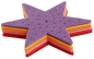 Preview: Felt Ornament "Star For Stitching", Set of 6