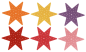 Preview: Felt Ornament "Star For Stitching", Set of 6