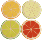 Preview: SUNNYSUE - DIY Felt Coasters "Citrus Fruits", Set of 4
