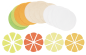 Preview: DIY Felt Coasters "Citrus Fruits", Set of 4