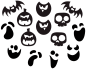 Preview: Stickerset "Für Halloween", 14er Set