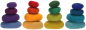 Preview: Regenbogen Flußsteine Filz, 16-tlg.