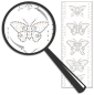 Preview: SUNNYSUE - Glitter Tape "Butterflies" (5 Butterflies, 10 Borders)