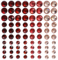 Preview: Selfadhesive rainbow gemstones, 480- pcs