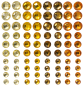Preview: Selfadhesive rainbow gemstones, 480- pcs