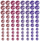 Preview: Selfadhesive rainbow gemstones, 480- pcs