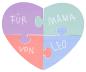 Preview: DIY Puzzle "Heart 4pcs", 1pc.
