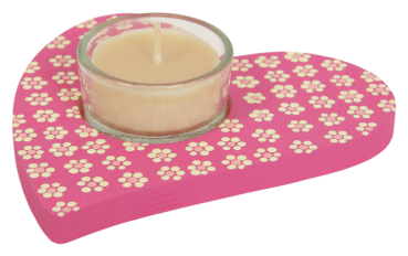 Tealight Holder "Heart", Set of 3