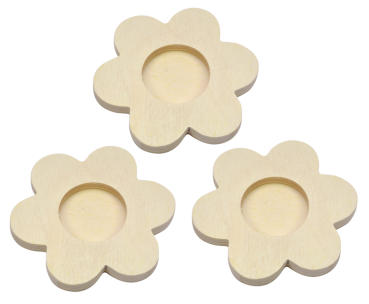 Tealight Holder "Flower", Set of 3
