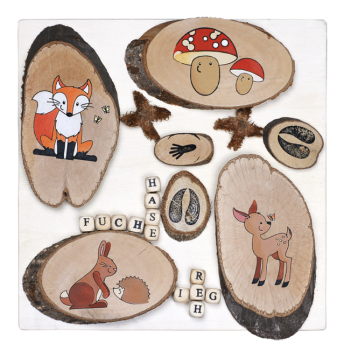 Natural Wood Slices Round, 1000g