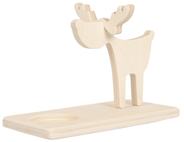 Tealight Holder "Reindeer Rudi", Set of 3