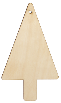 Wooden Ornament "Christmas Tree", Set of 6