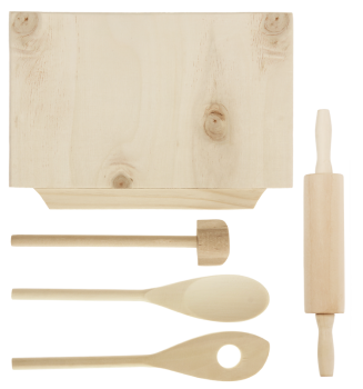 Kinder Backset aus Holz, 5tlg.