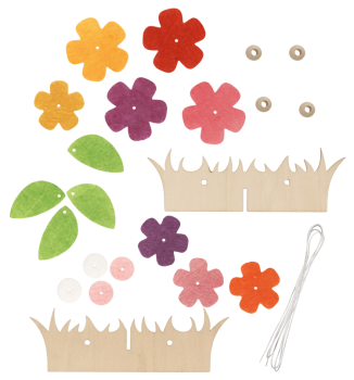 Tellerteiler "Blumenwiese", 1 Bastelset