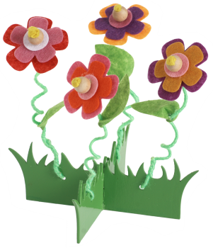 Tellerteiler "Blumenwiese", 1 Bastelset