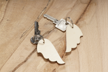 DIY-Schlüsselanhänger "Flügel", 6er Set mit 6 Schlüsselanhängern