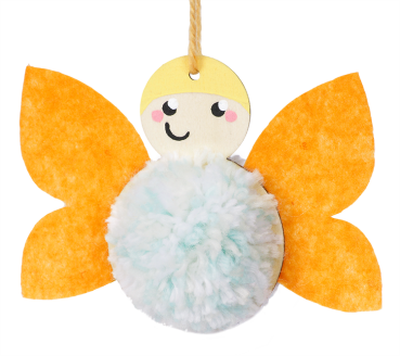 wooden figures for pompons, 12 pieces