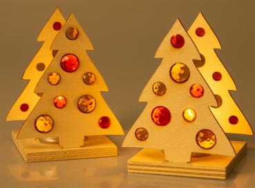 tealight x-mas-tree set of 2