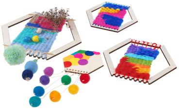 Loom frame hexagonal, 8-pcs.