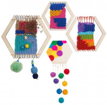 Loom frame hexagonal, 8-pcs.