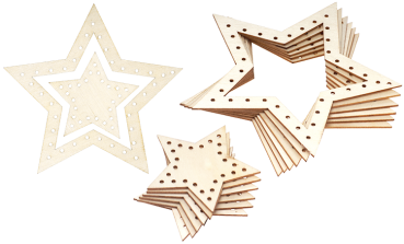 Loom stars, 12-pcs.