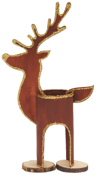 DIY Kit wooden rendeer, set of 12